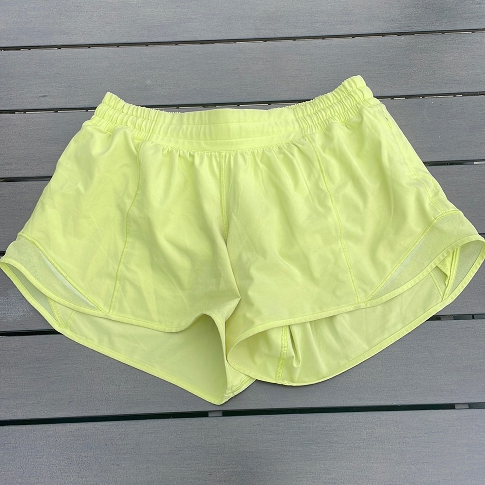 lululemon athletica Yellow Athletic Shorts